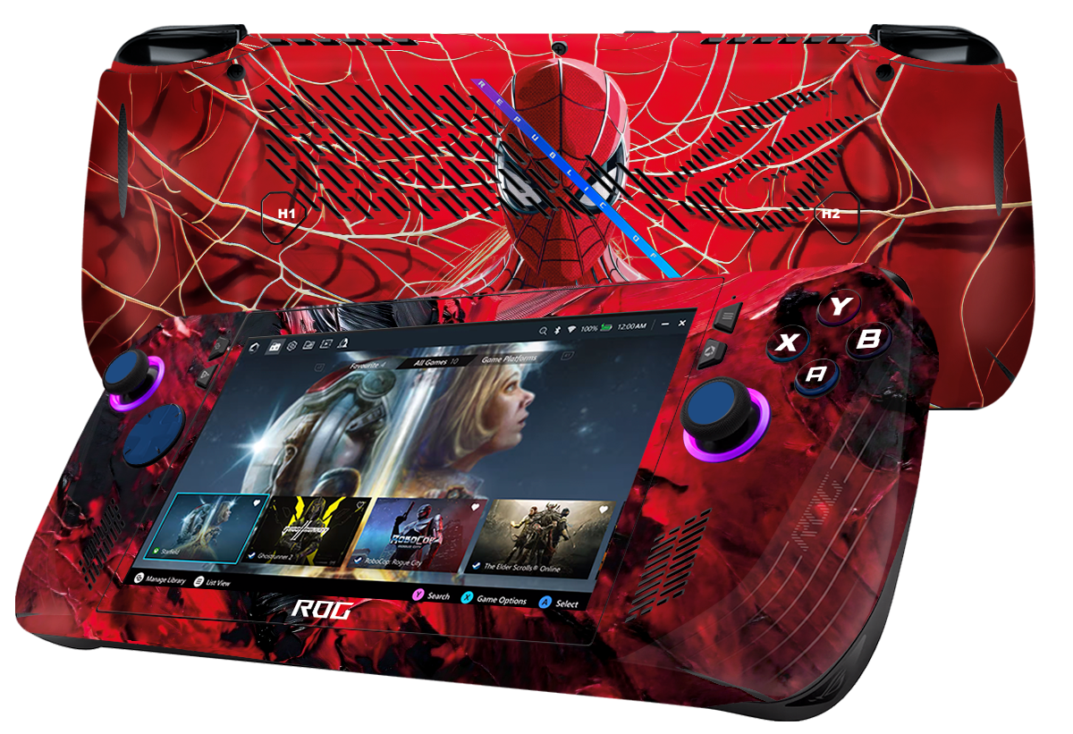 Spider-Man Skin Asus Rog Ally X Xonebrand