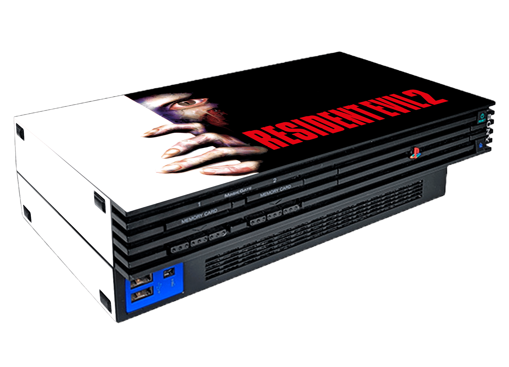 Resident Evil 2 Skin Playstation 2 Fat