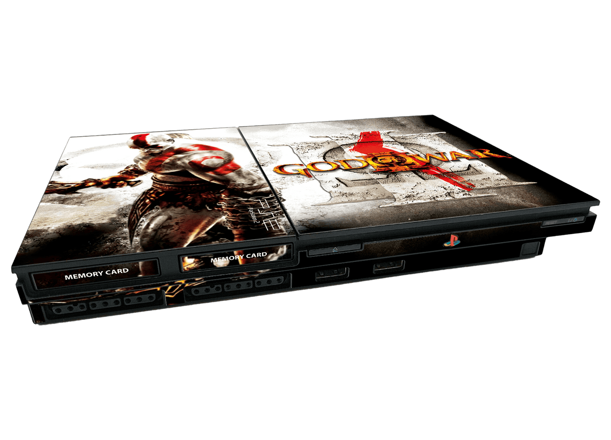 God of War III Skin Playstation 2 Slim Xonebrand