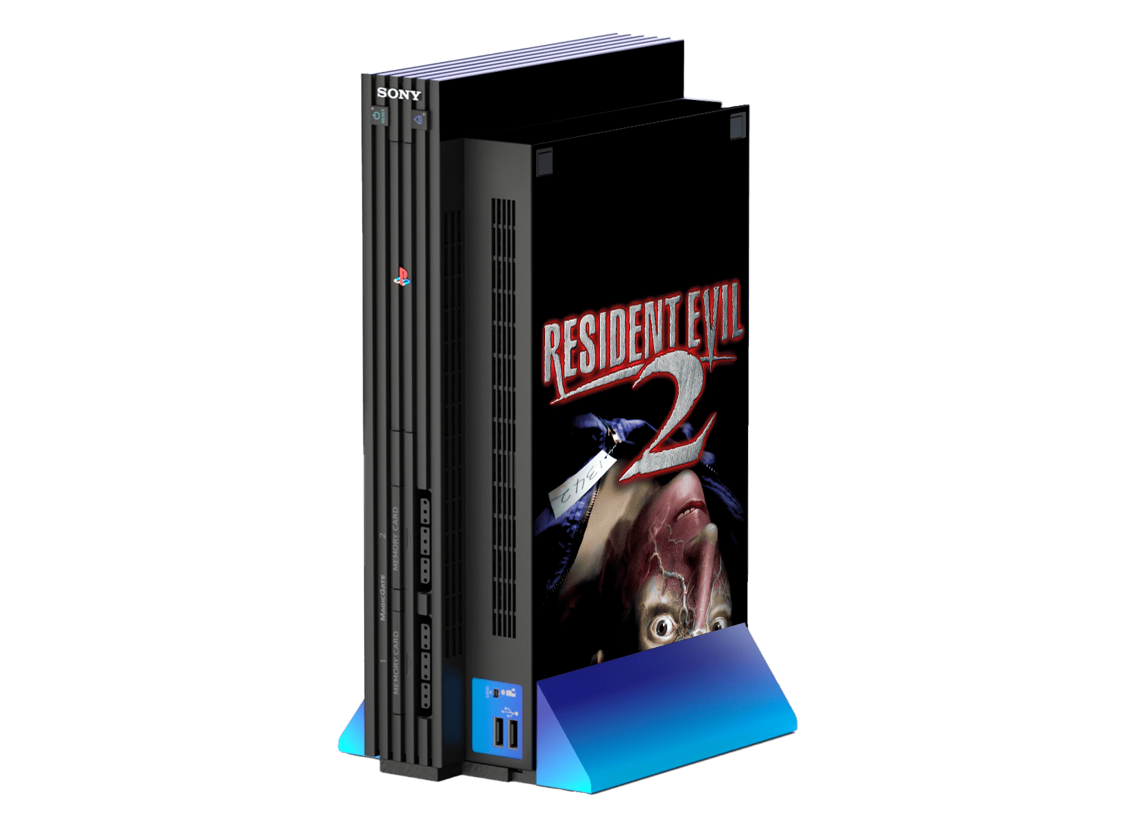 Resident Evil 2 Skin Playstation 2 Fat