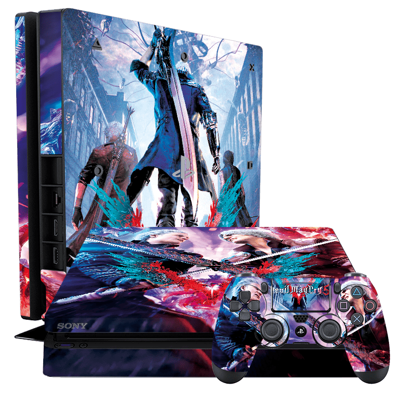Devil my Cry 5 Skin Playstation 4 Slim Xonebrand