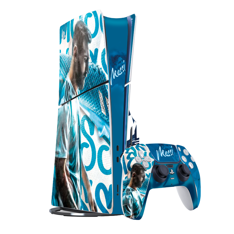 Messi Argentina Skin Playstation 5 Slim Xonebrand