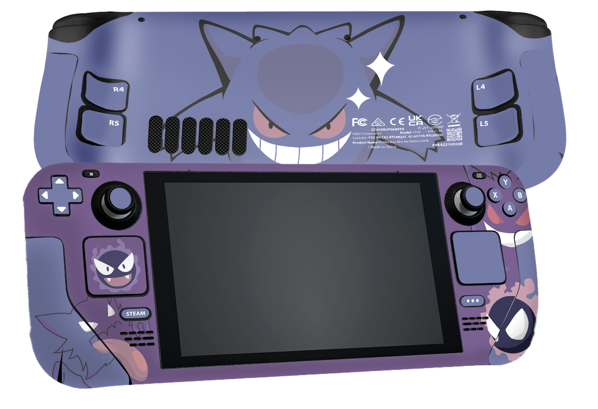 Pokemon Gengar Steam Deck Skin Xonebrand