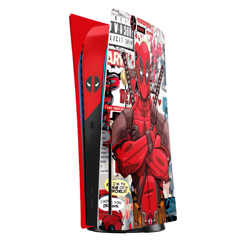 Deadpool Skin Playstation 5 Fat Xonebrand