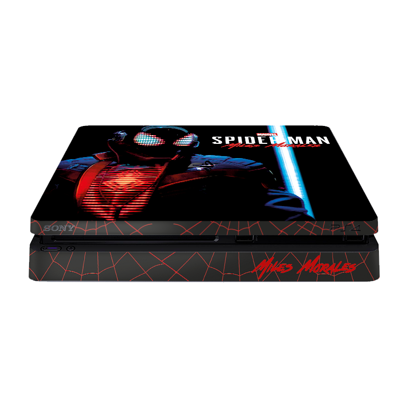 Spiderman Miles Skin Playstation 4 Slim Xonebrand