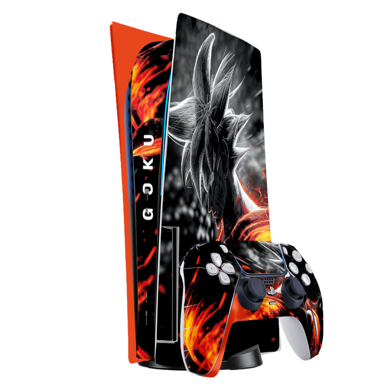 Dragon Ball Goku Skin Playstation 5 Fat Xonebrand