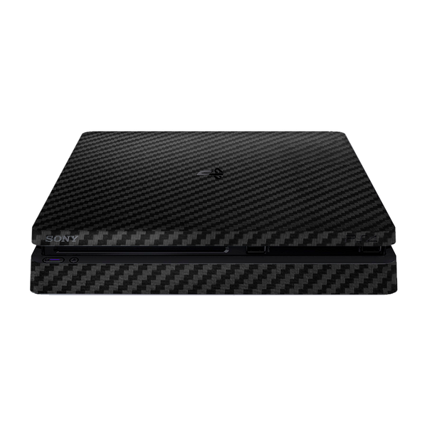 Black Carbon Fiber Skin Playstation 4 Slim