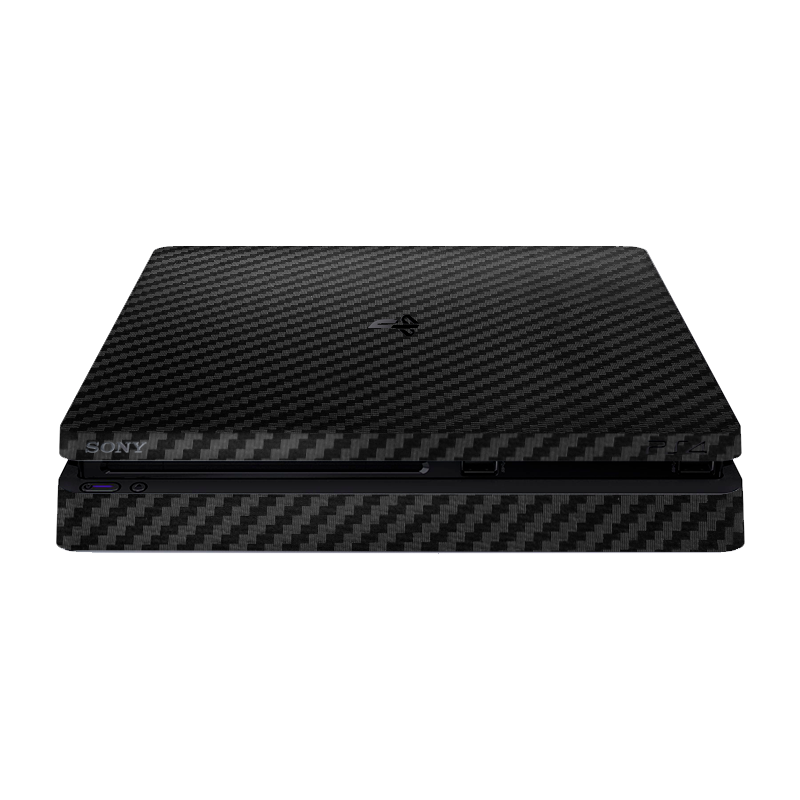 Black Carbon Fiber Skin Playstation 4 Slim