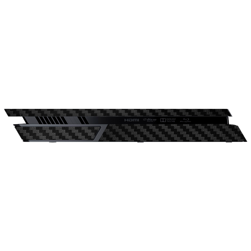 Fibra Carbono Negro Skin Playstation 4 Slim Xonebrand