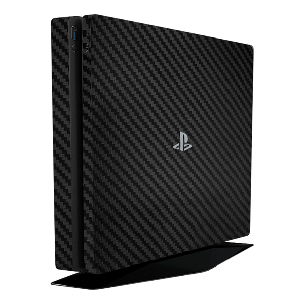 Black Carbon Fiber Skin Playstation 4 Slim