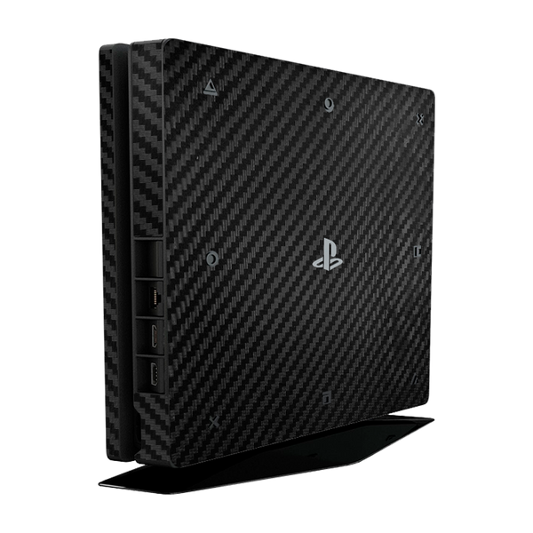 Black Carbon Fiber Skin Playstation 4 Slim
