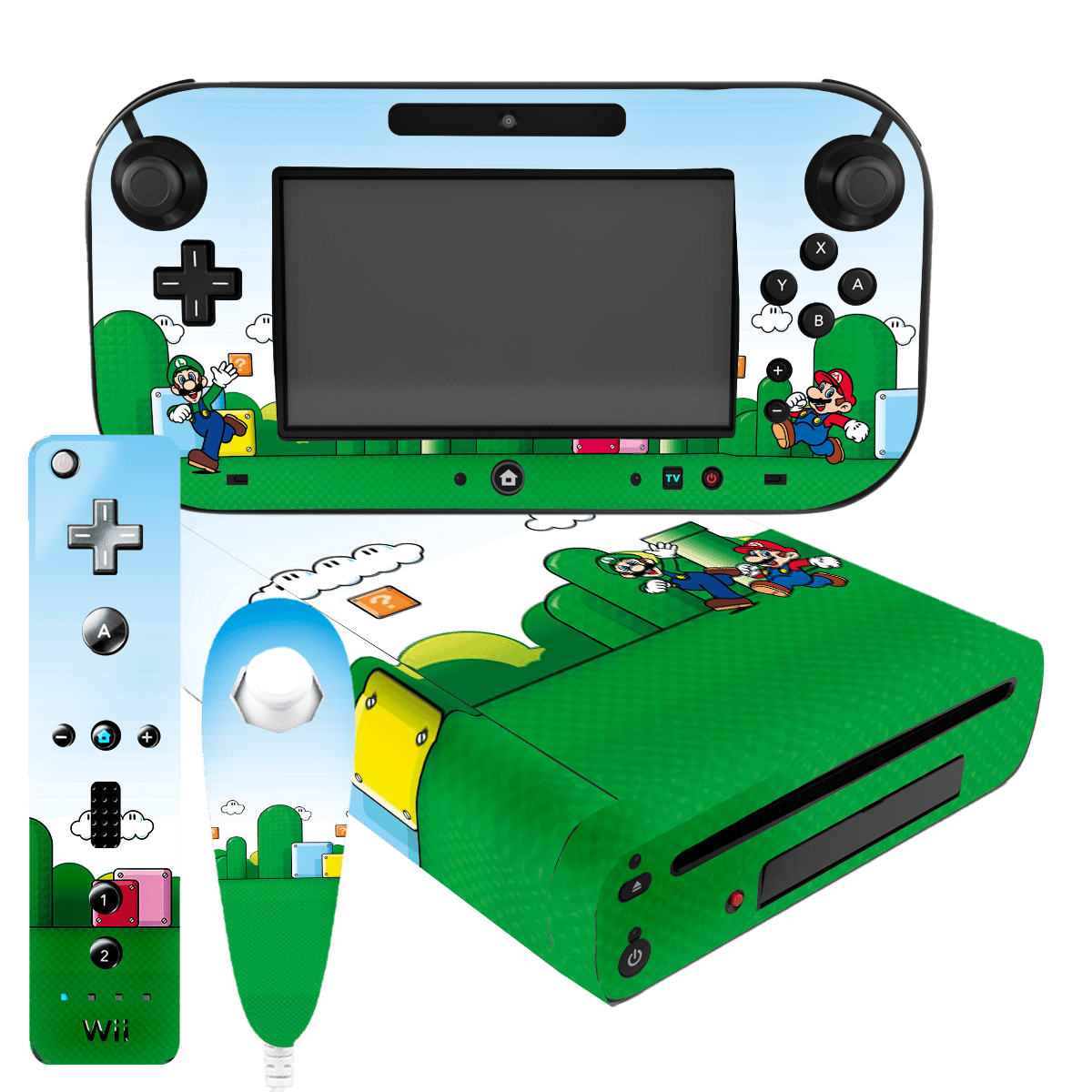 Mario World Skin Nintendo Wii U (2012) Xonebrand