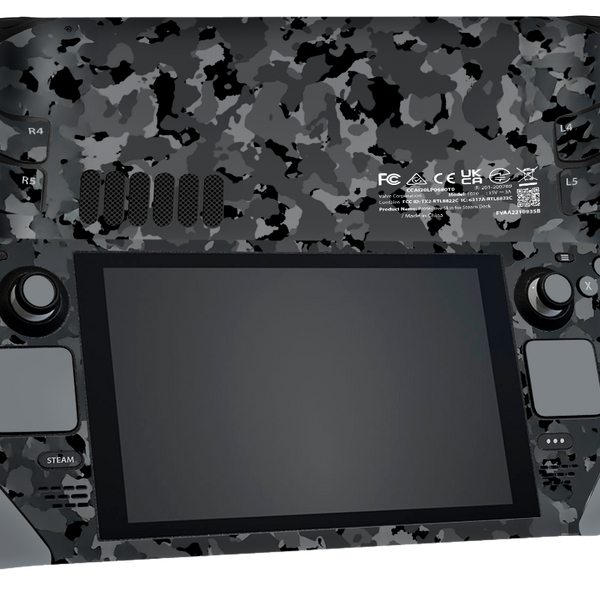 Black Camo Steam Deck Skin Xonebrand
