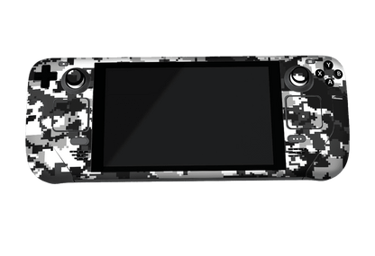 Negro Camuflado Steam Deck Handheld Gaming Computer Skin