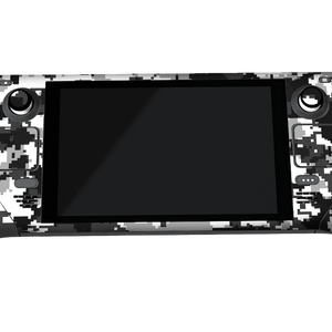 Black Camouflage Steam Deck Handheld Gaming Computer Skin