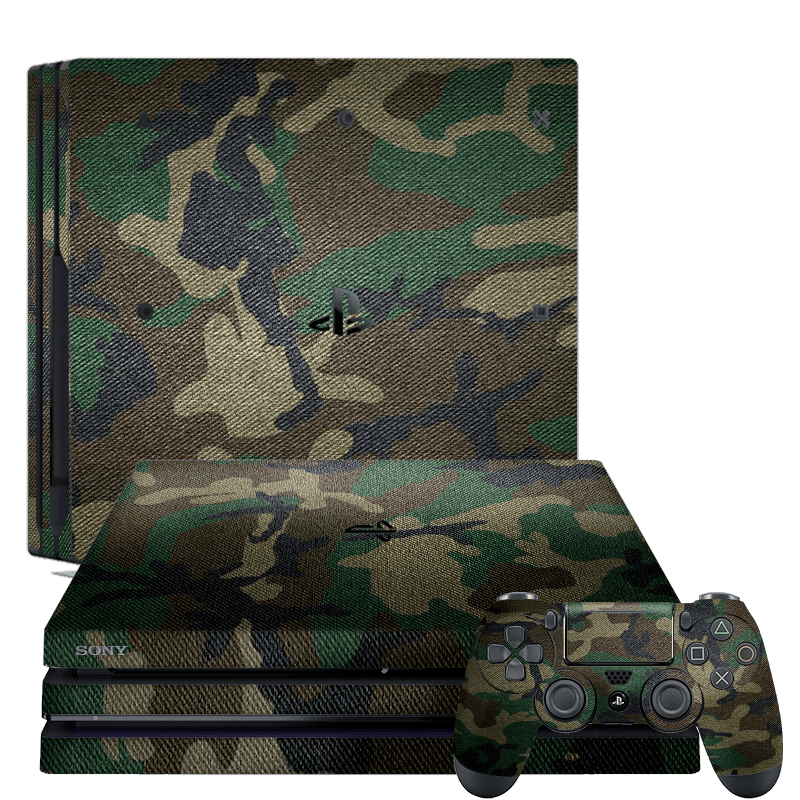 Camuflado Verde Skin Playstation 4 Pro Xonebrand