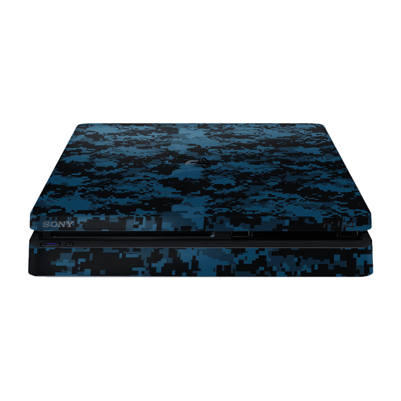 Camuflado Azul Skin Playstation 4 Slim Xonebrand
