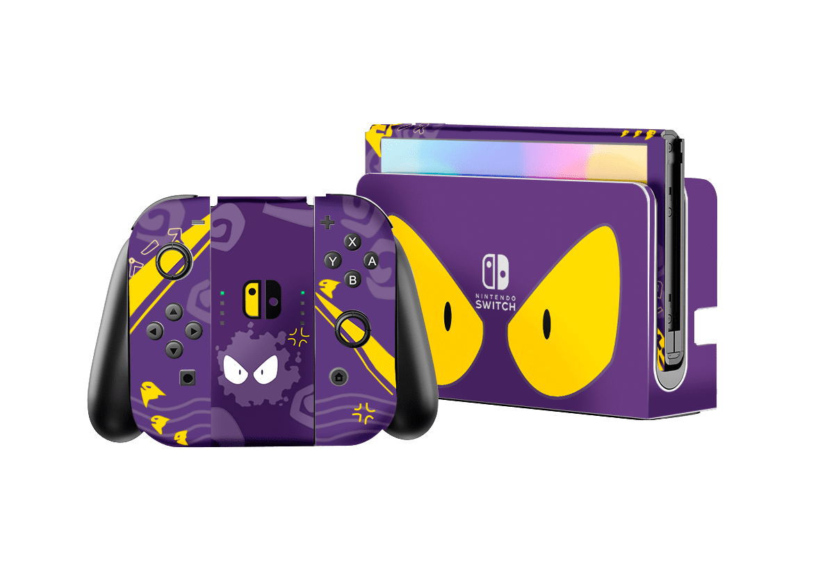 Pokemon Gastly Skin Nintendo Switch OLED (2021) Xonebrand
