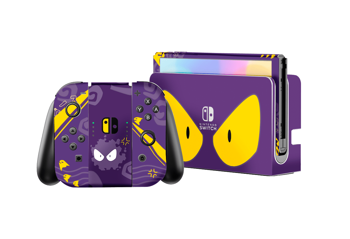 Pokémon Gastly Nintendo Switch Oled (2021) Skin