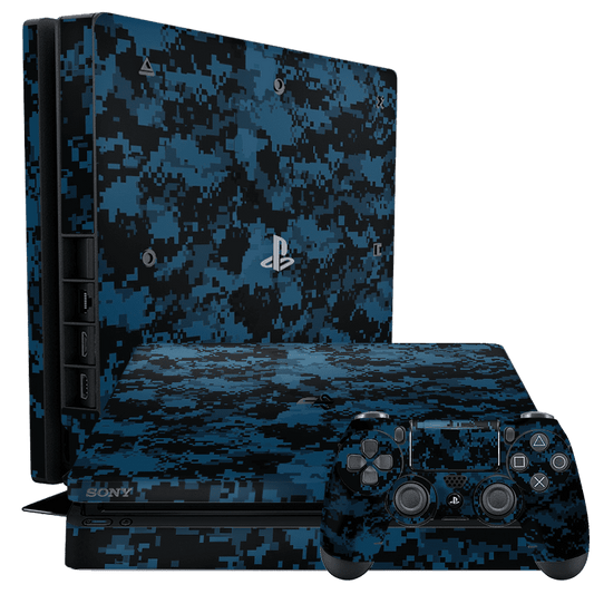 Azul Camuflado PS4 Slim Bundle Skin