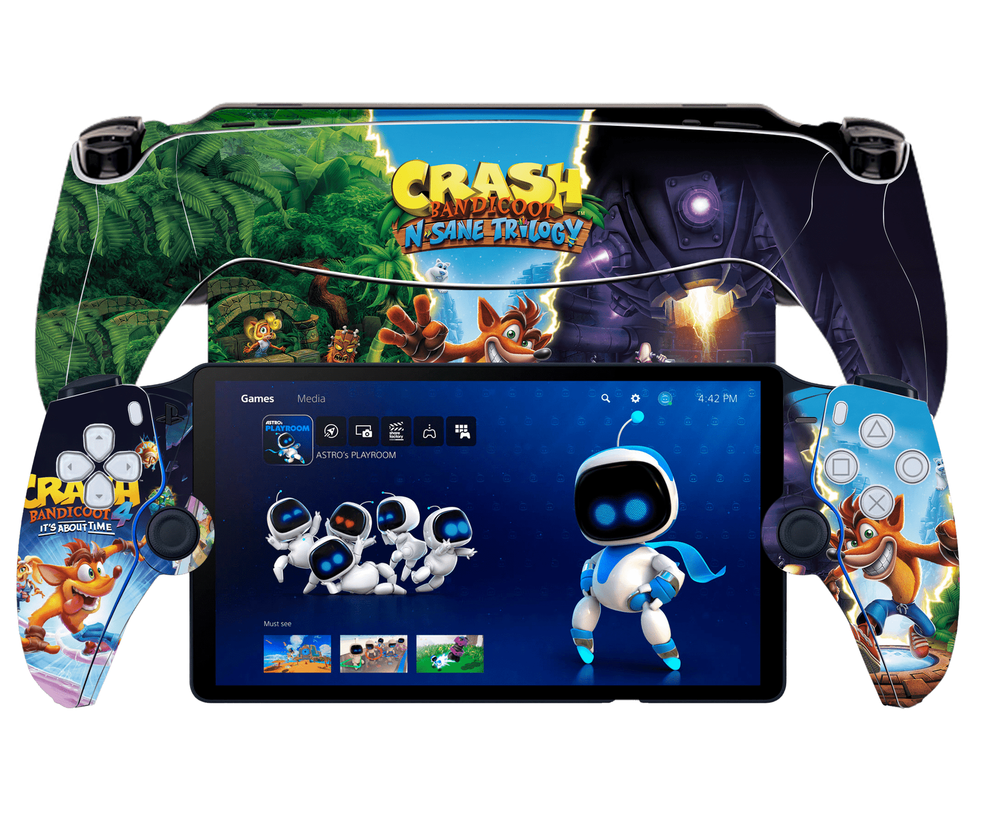 Crash PS Portal Remote Player Skin