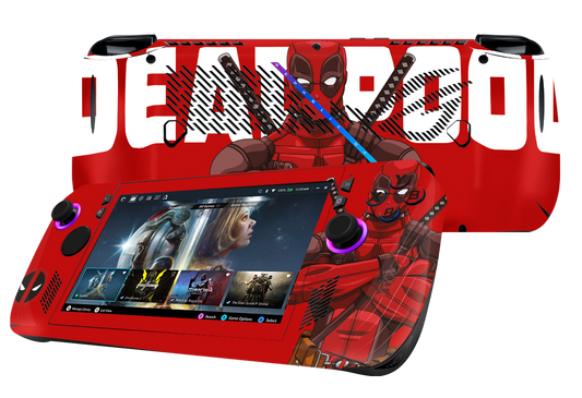 Deadpool Asus Rog Ally X Handheld Gaming Computer Skin