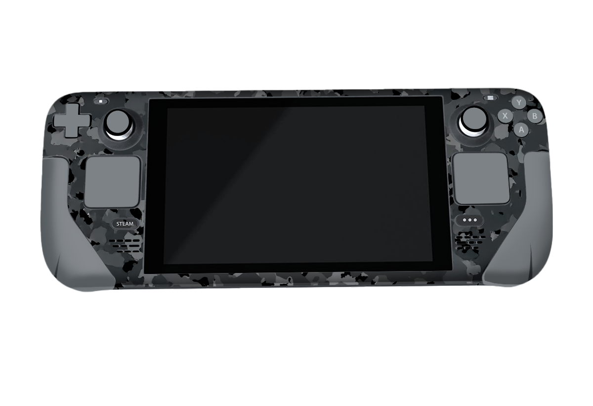 Black Camo Steam Deck Skin Xonebrand