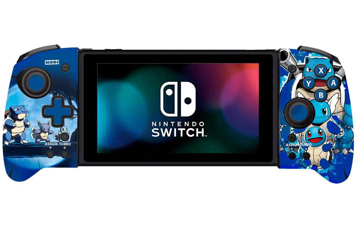 Pokemon Squirtle Nintendo Switch Hori Split Pad Pro Skin Xonebrand