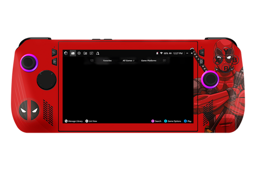 Deadpool Asus Rog Ally X Handheld Gaming Computer Skin