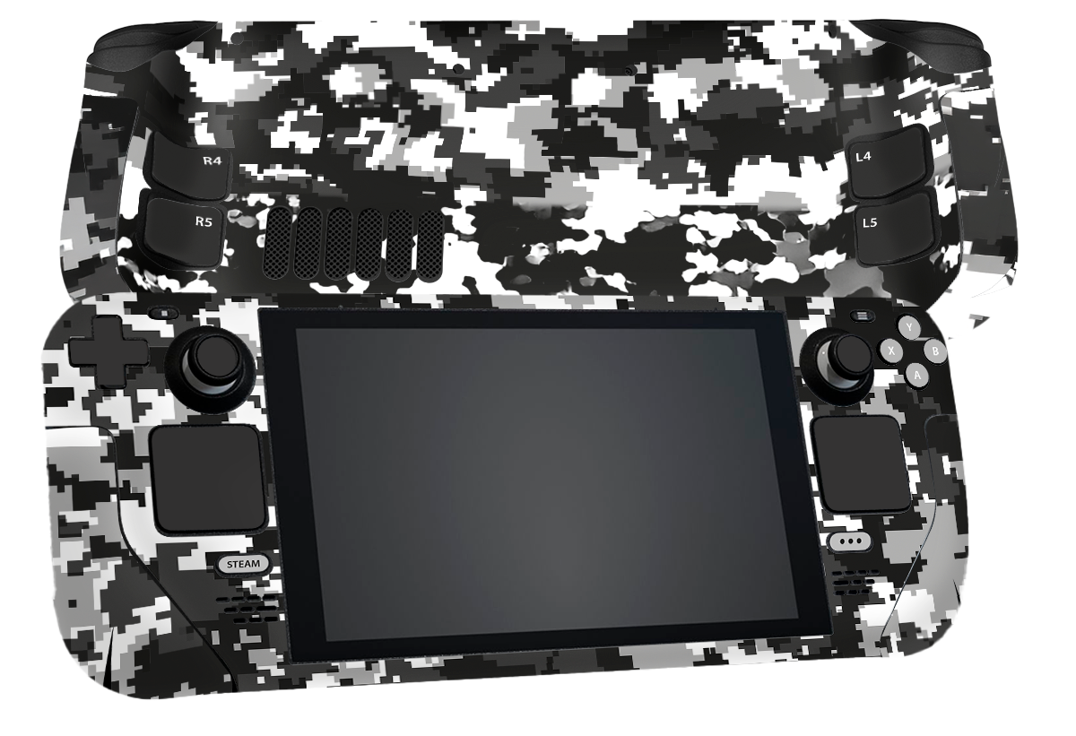 Camuflado Negro Steam Deck Skin
