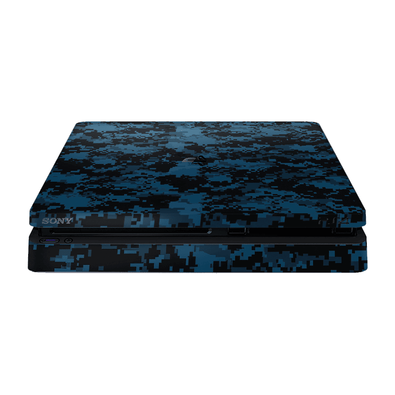 Azul Camuflado PS4 Slim Bundle Skin