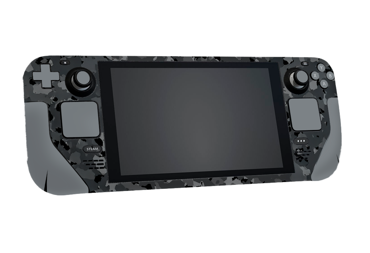 Black Camo Steam Deck Skin Xonebrand