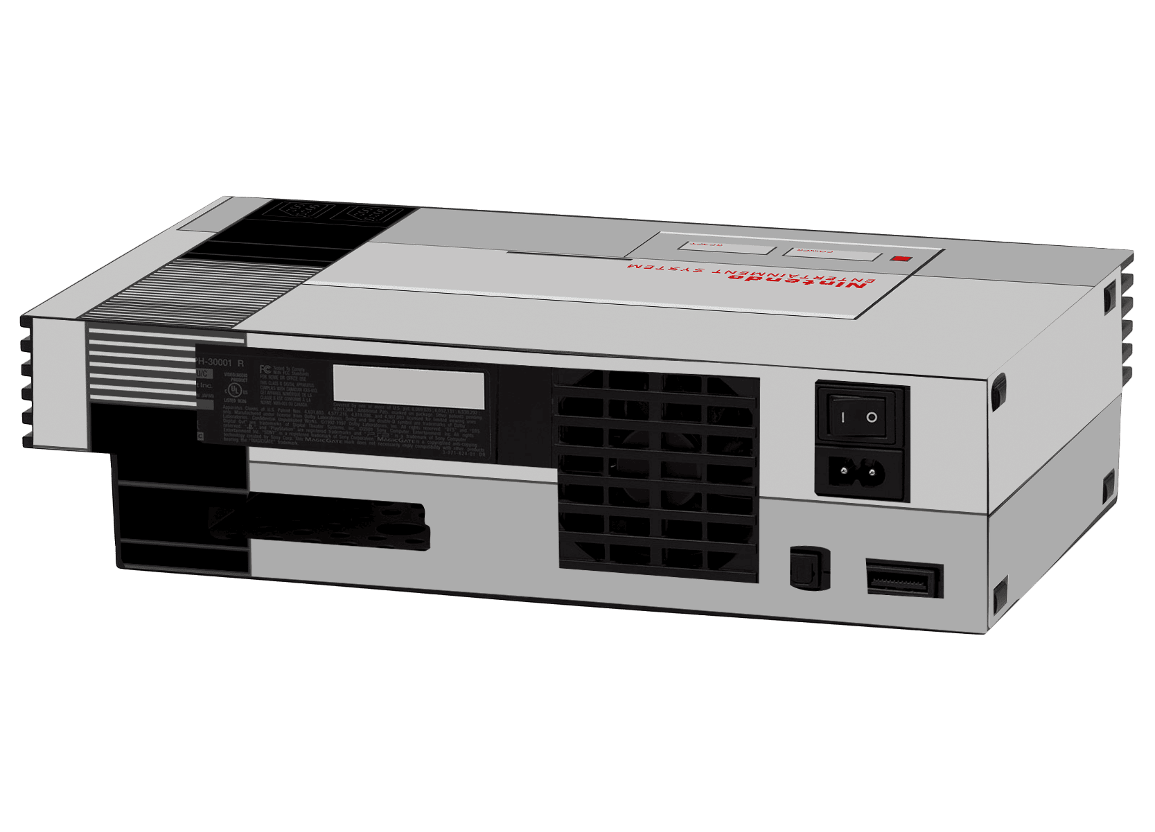 NES PS2 Fat Bundle Skin