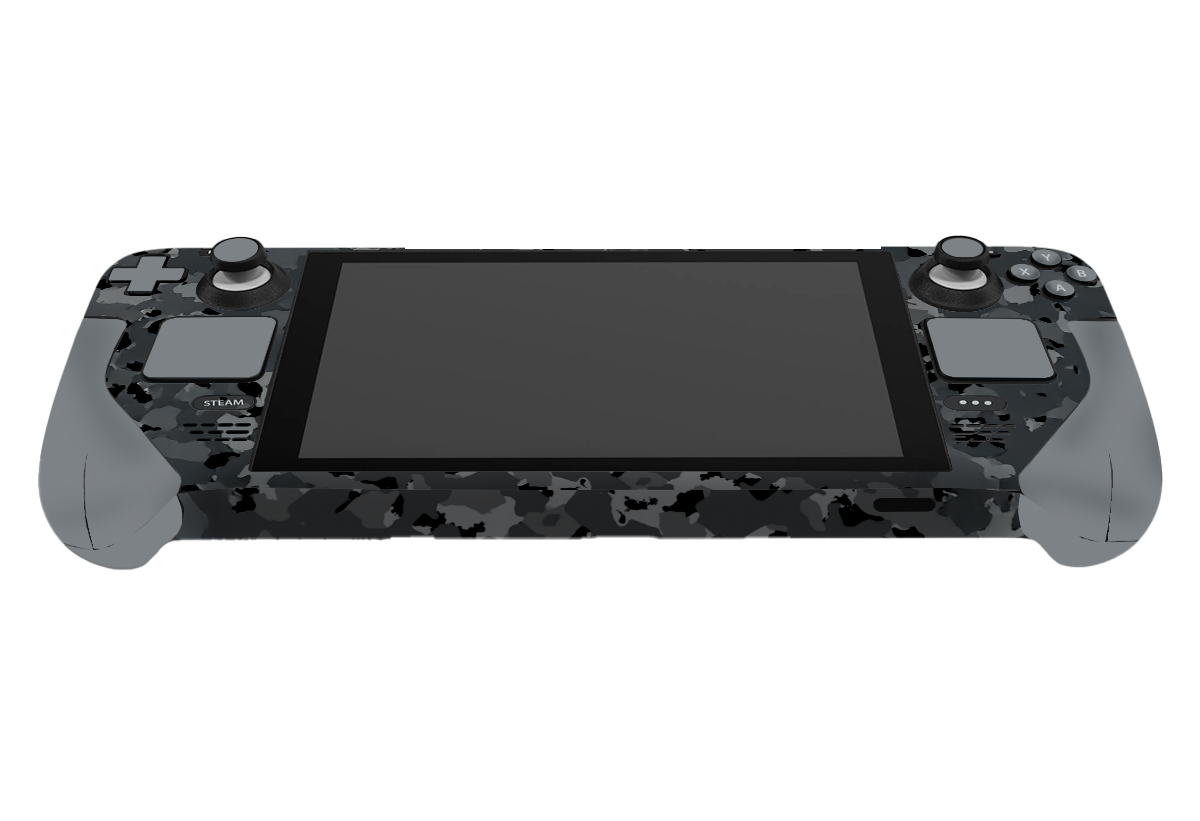 Black Camo Steam Deck Skin Xonebrand