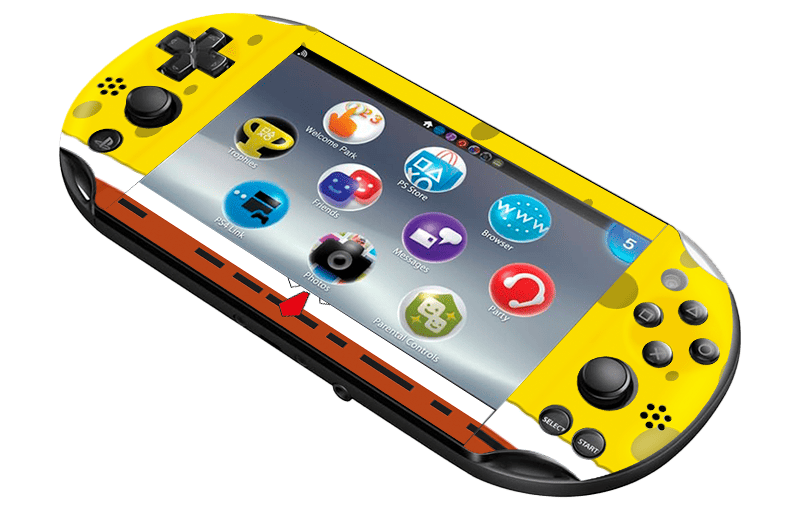 Bob Esponja Skin Playstation Portable PSVita Slim Xonebrand