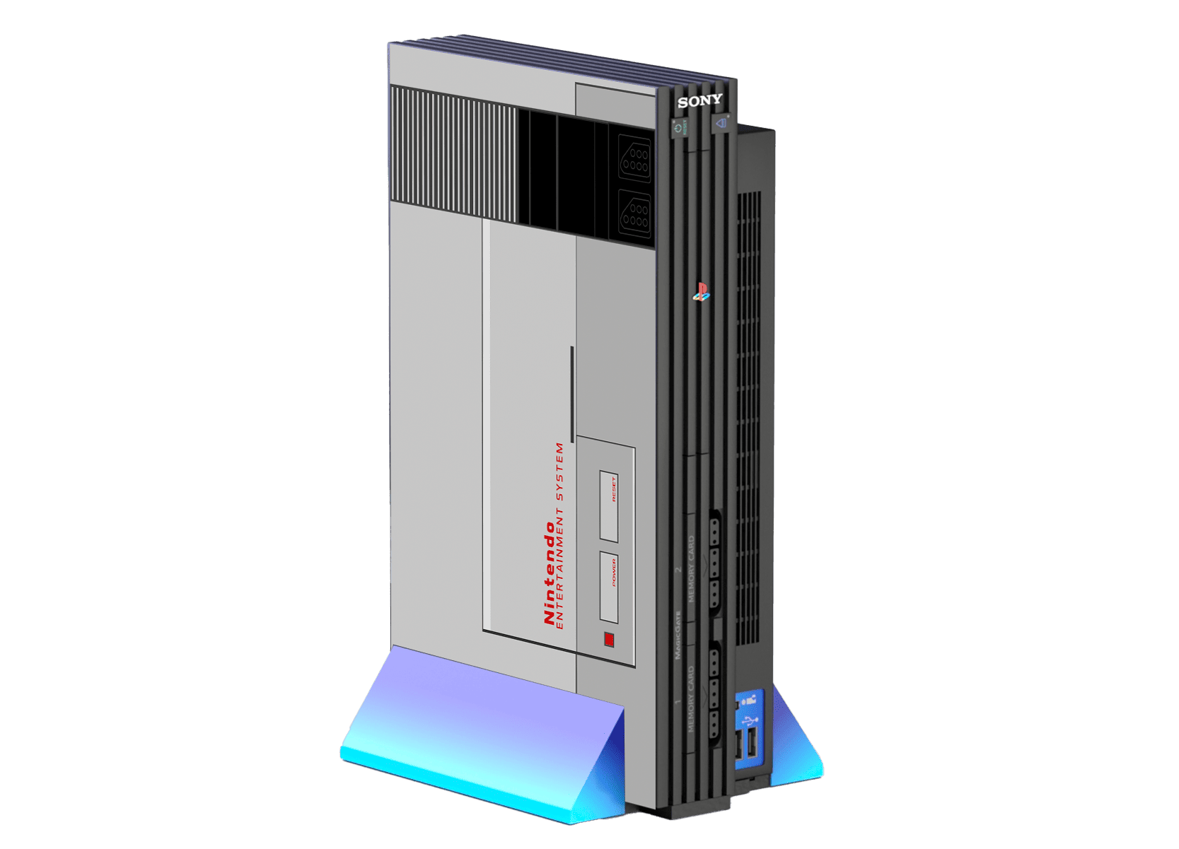 NES PS2 Fat Bundle Skin