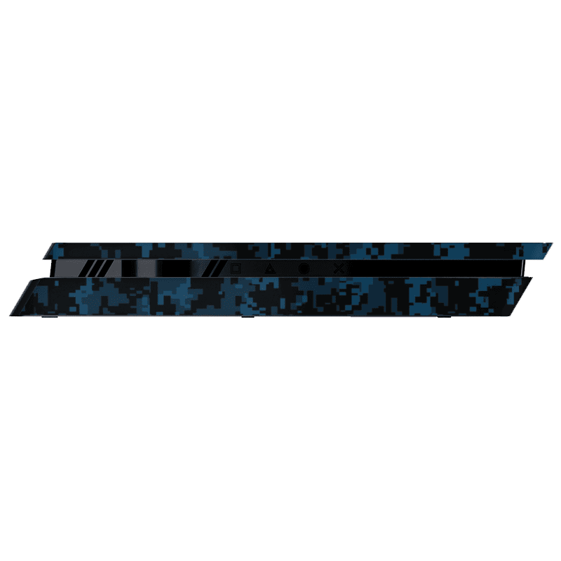 Camuflado Azul Skin Playstation 4 Slim Xonebrand