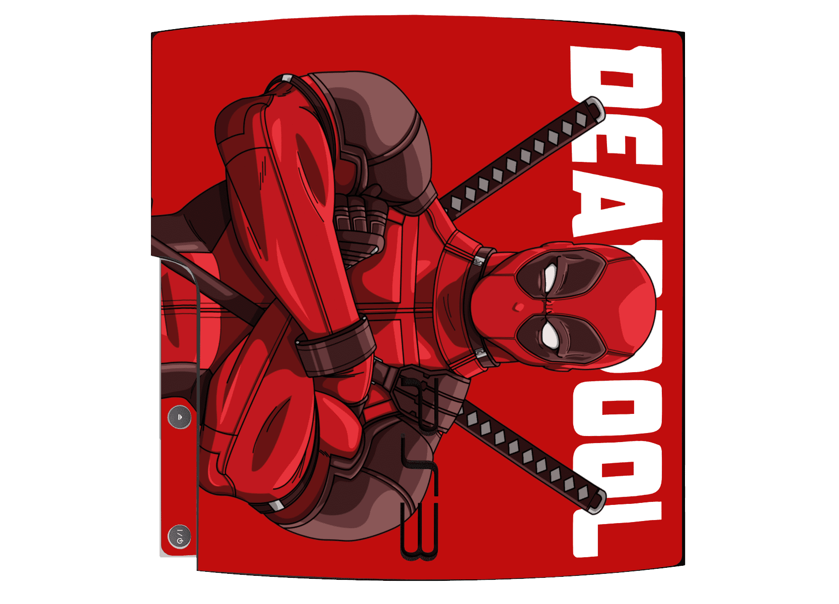 Deadpool Skin Playstation 3 Slim Xonebrand