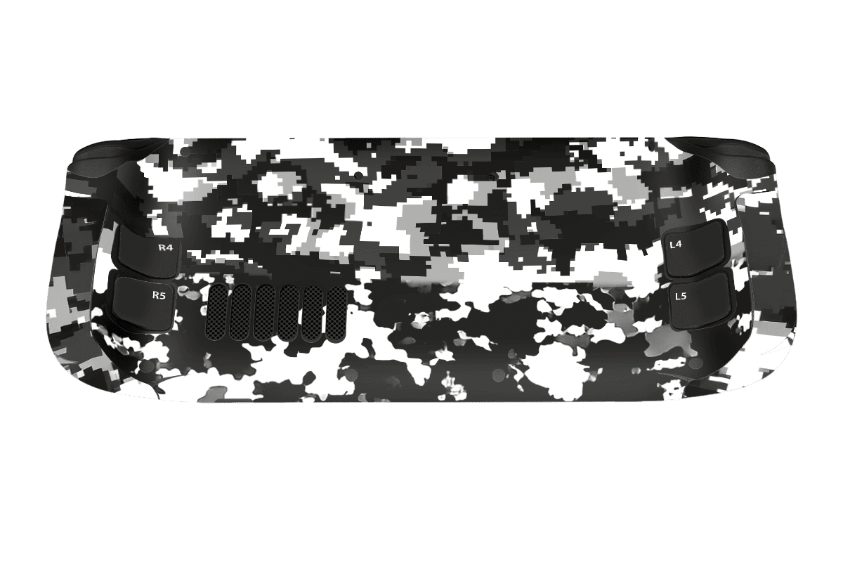 Camuflado Negro Steam Deck Skin