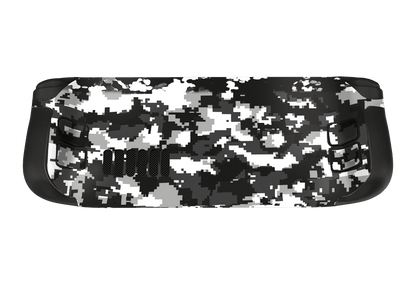 Negro Camuflado Steam Deck Handheld Gaming Computer Skin