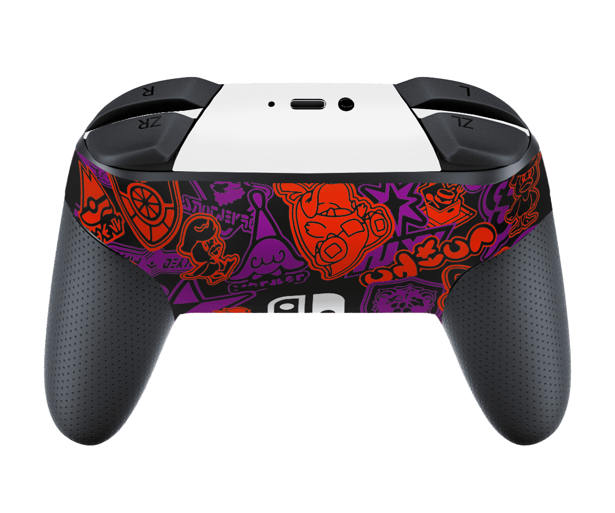 Pokemon Scarlet & Violet Skin Nintendo Switch Pro Controller Xonebrand