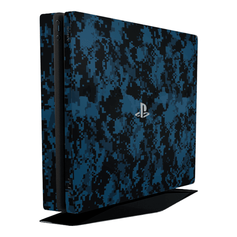 Azul Camuflado PS4 Slim Bundle Skin