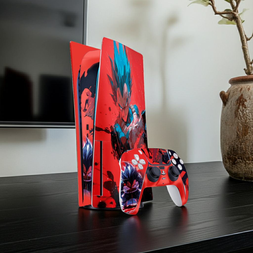 Dragon Ball Vegeta Skin Playstation 5 Fat