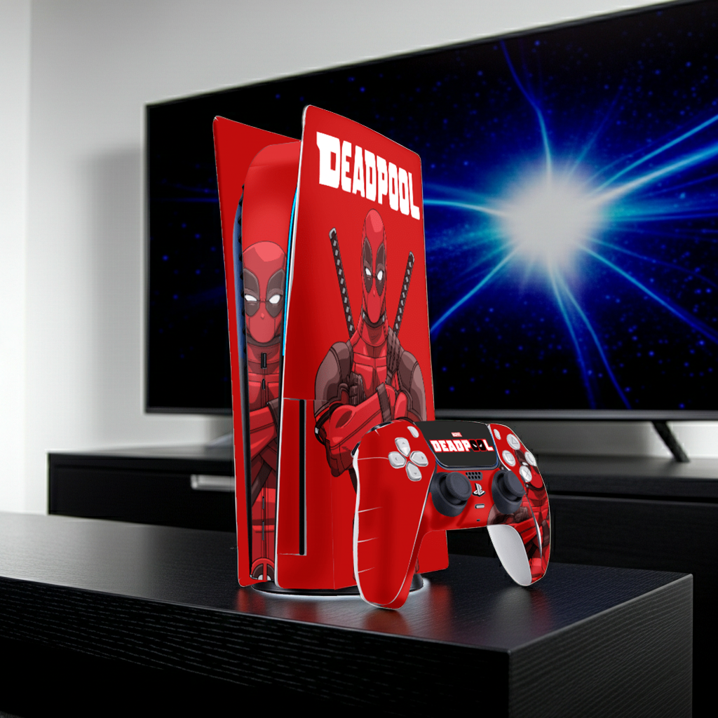 Deadpool Skin Playstation 5 Fat