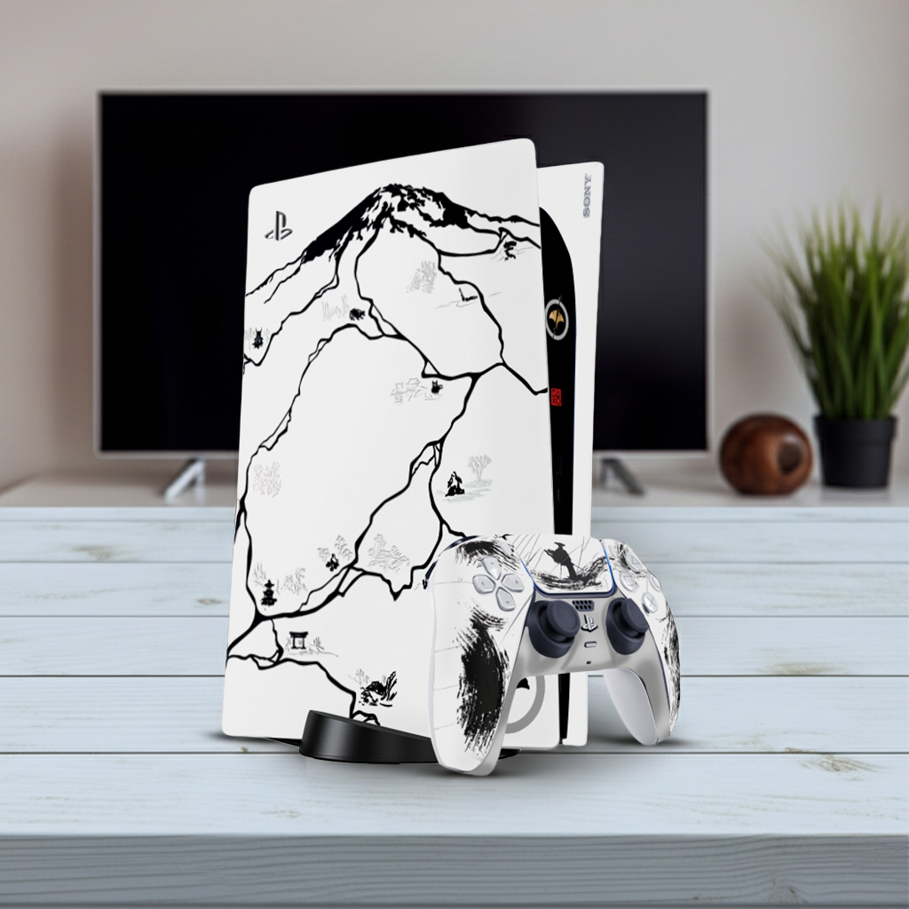 Edición Ghost of Yotei black Skin Playstation 5 Fat